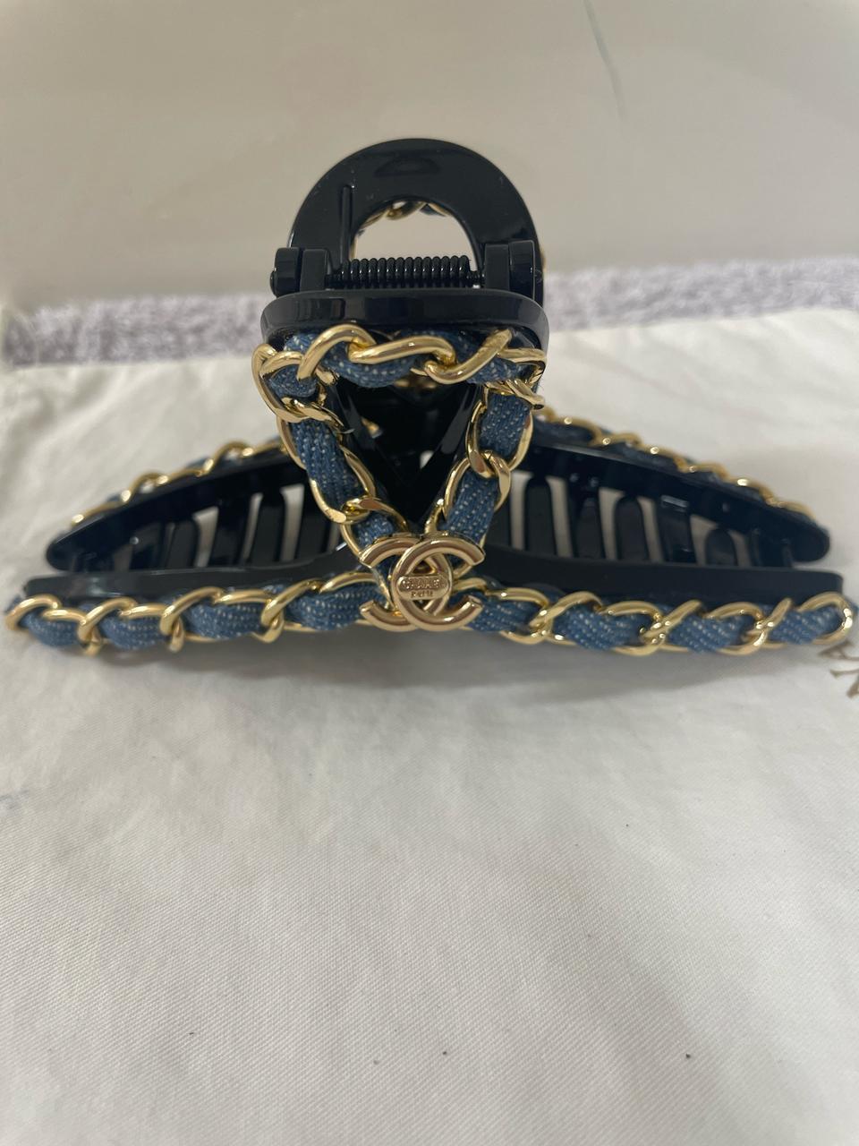 샤넬 데님집게핀(12cm)