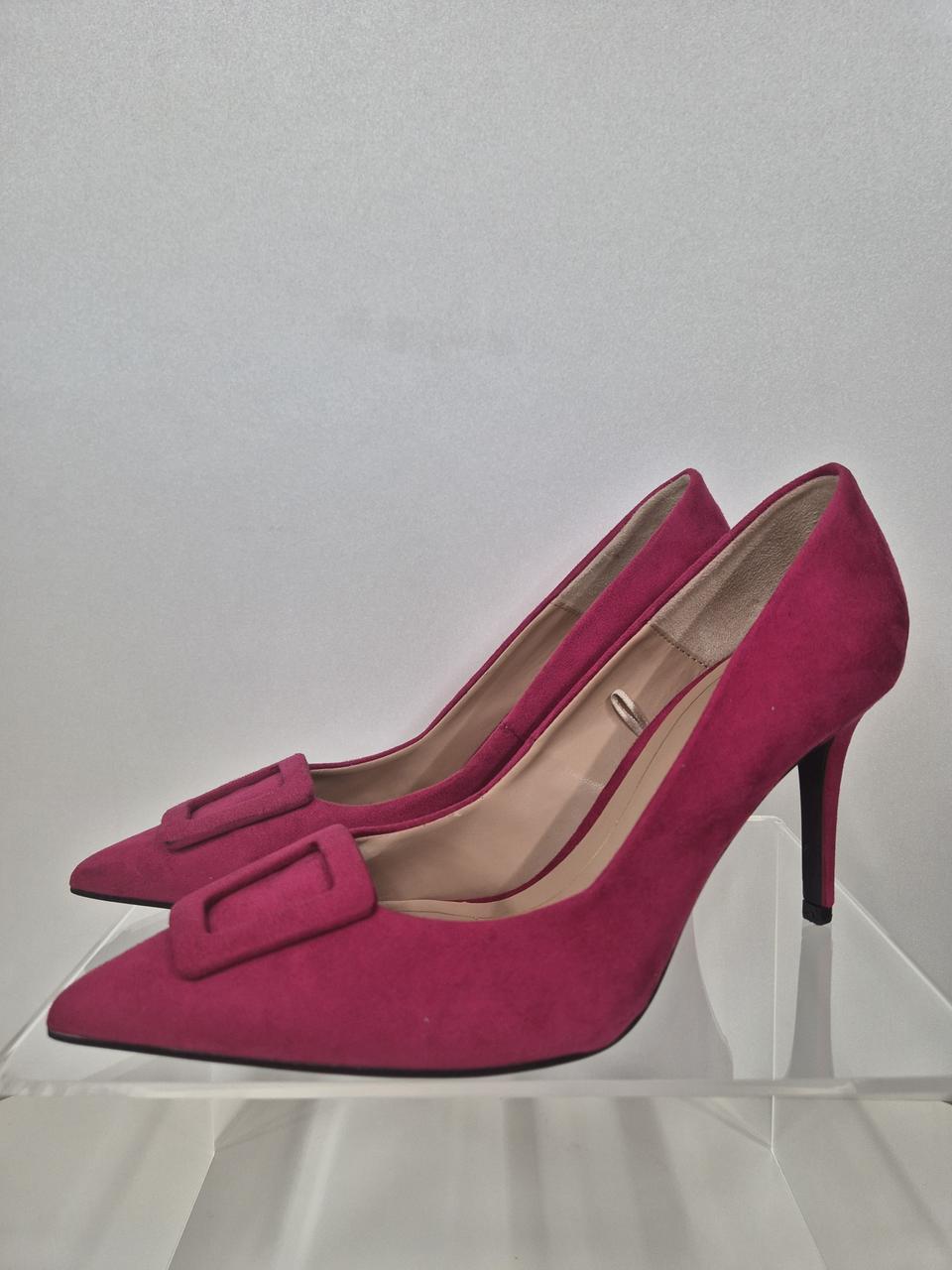 ZARA 스웨이드 힐 38