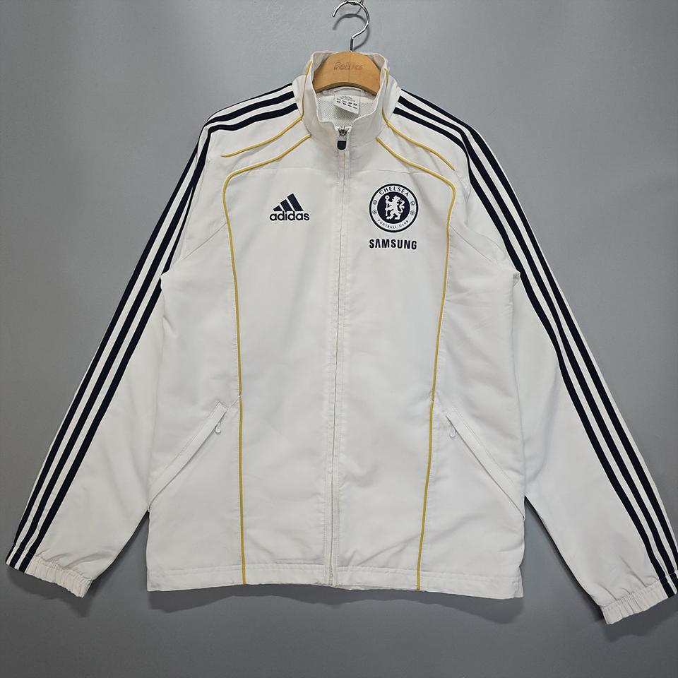 아디다스 Adidas 첼시 FC 삼성 올드스쿨 웜업 윈드브레이커 자켓 S