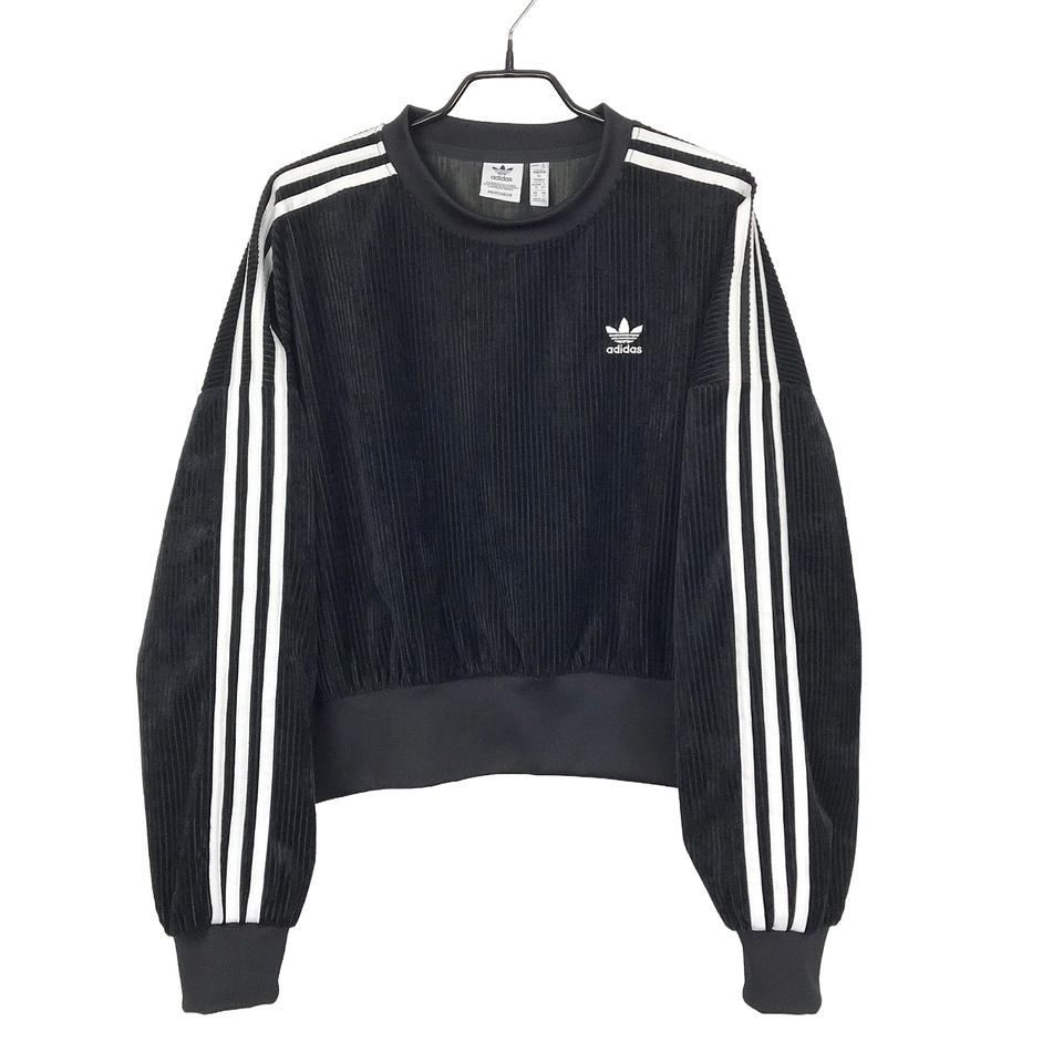 아디다스 adidas 벨벳 코듀로이 스웻트 맨투맨 티셔츠 여성M