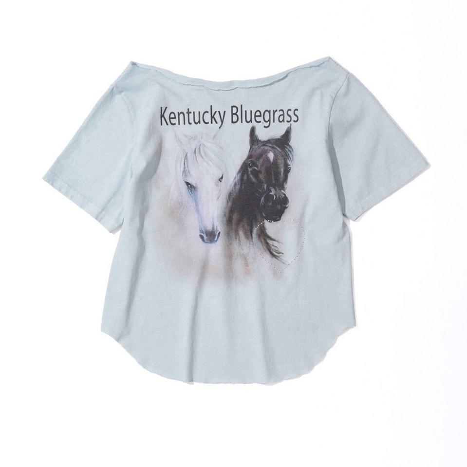 스컬프터 Sheriff Cut Out Tee Misty Blue S