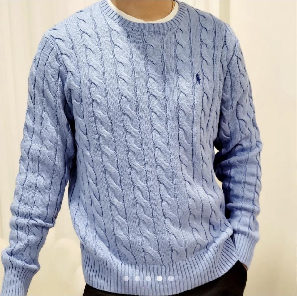 폴로랄프로렌 케이블 꽈배기 니트 스웨터