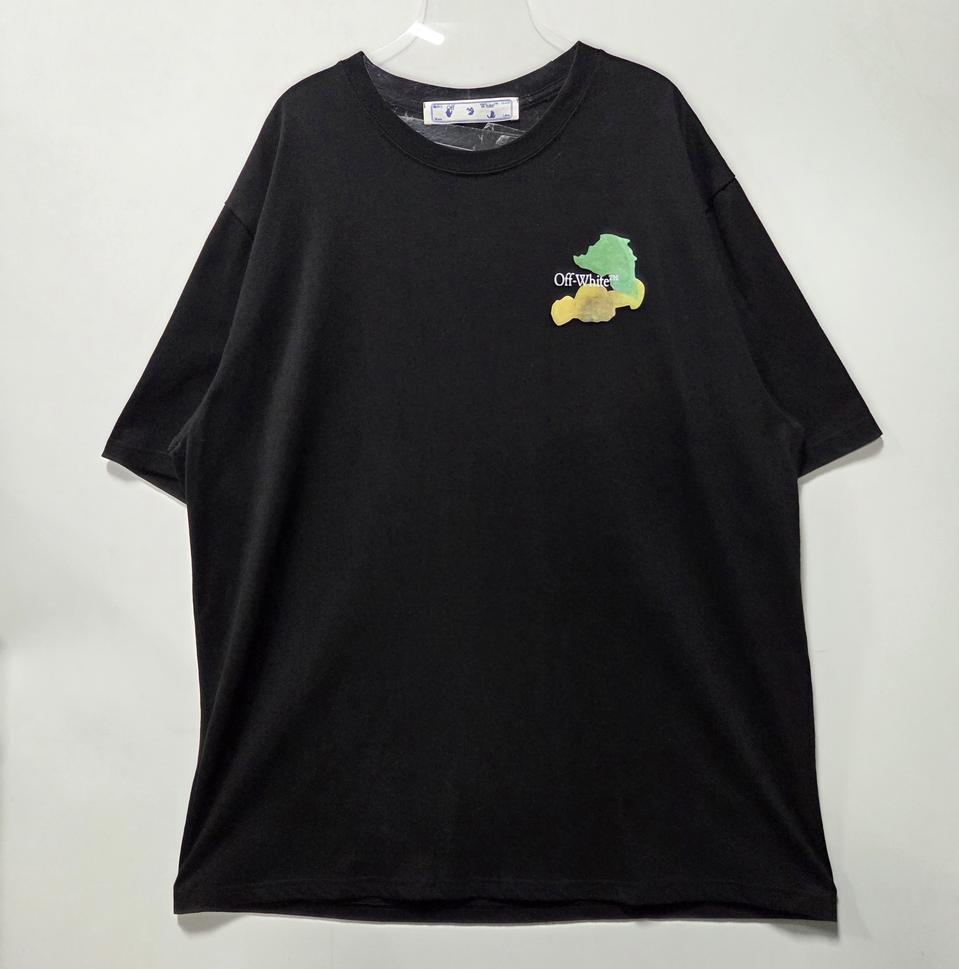 오프화이트 브러쉬 애로우 로고 반팔 티셔츠 3XL 26082109