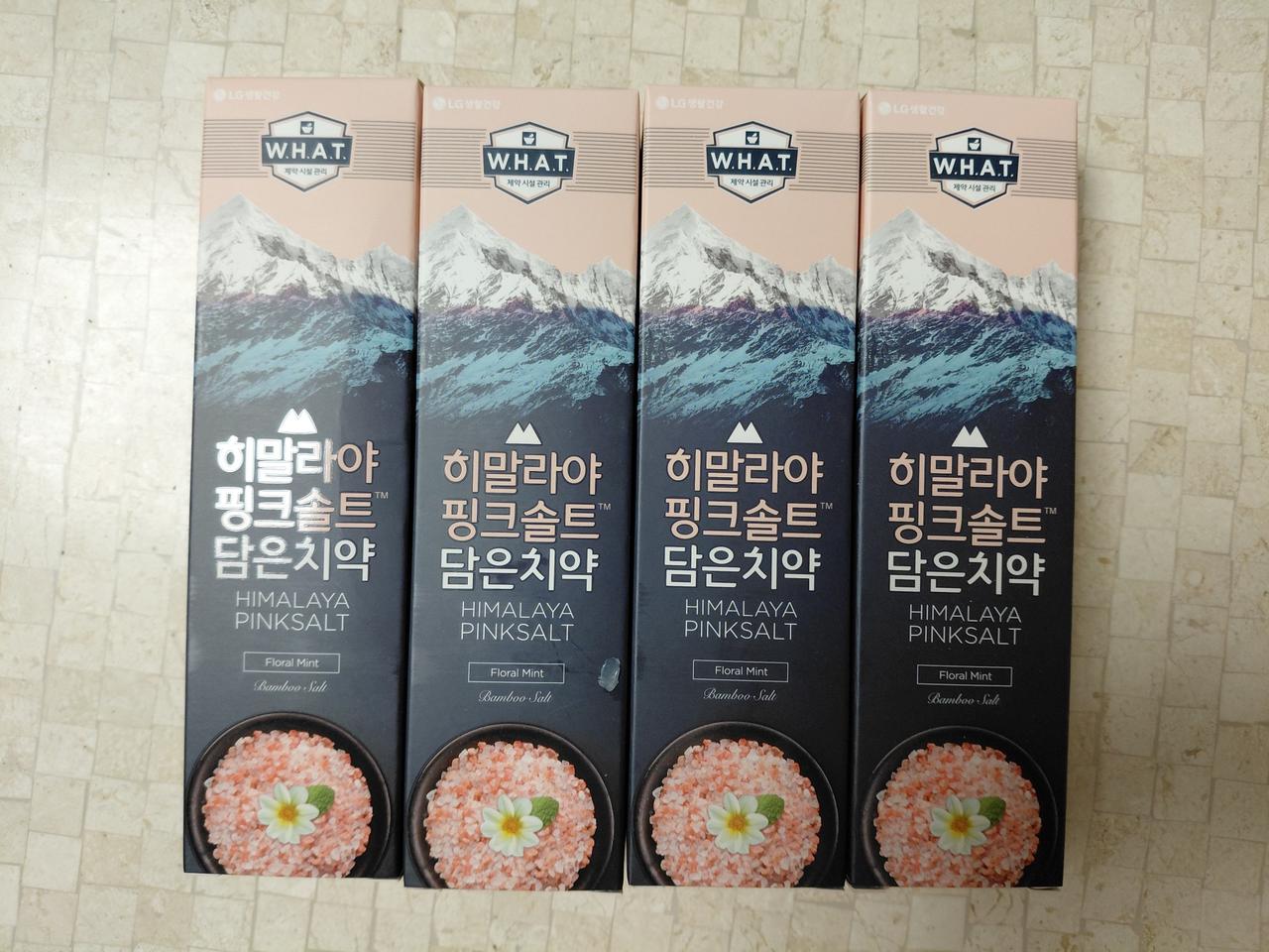 LG 히말라야 핑크솔트 치약 100g 4개