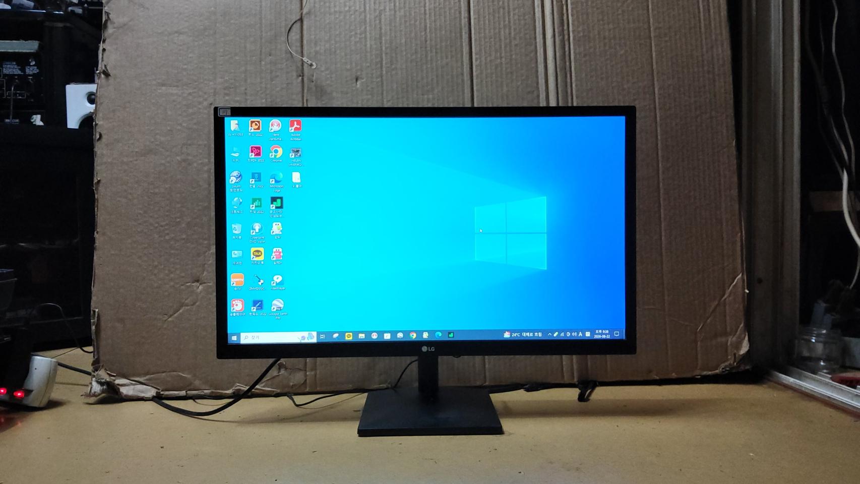 (17) LG 24인치 LED 컴퓨터 모니터 (동일사이즈 50대 보유중