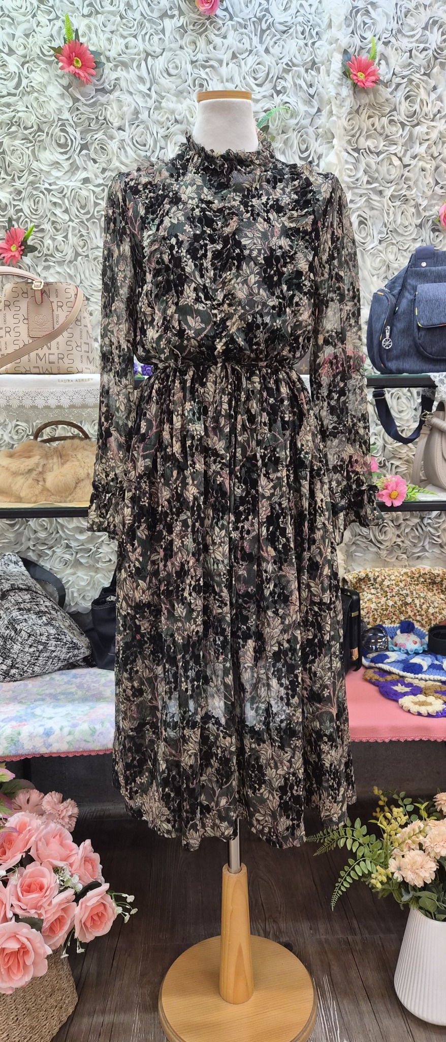 쉬폰 롱원피스 55 66