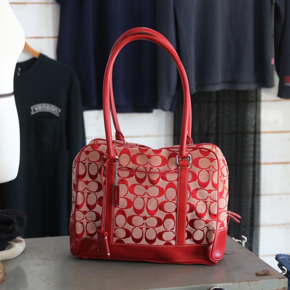 COACH 6097 자카드 시그니처 토트백