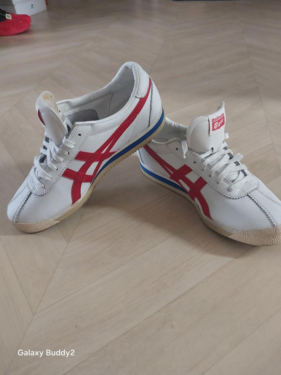 ONITSUKA TIGER 멕시코 66 화이트/레드 260mm