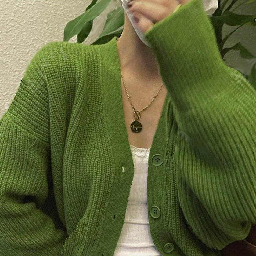 유니제이(Unijay) 클로버 니트가디건 프리사이즈 새상품 