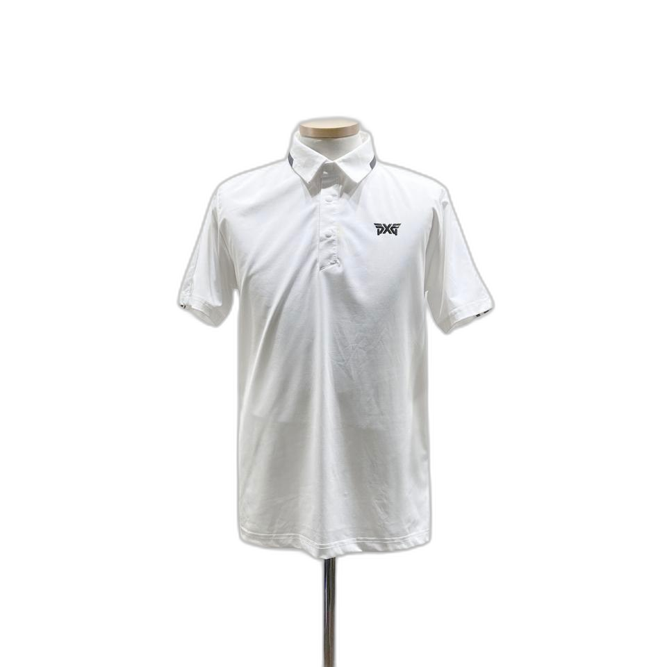 PXG 남성 골프 카라 반팔티 화이트 M