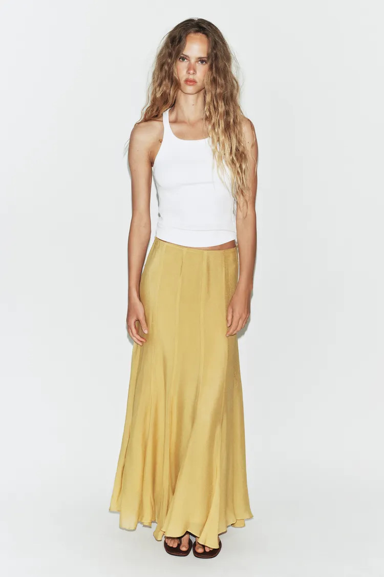 zara 자라 플루이드 롱 스커트 새상품