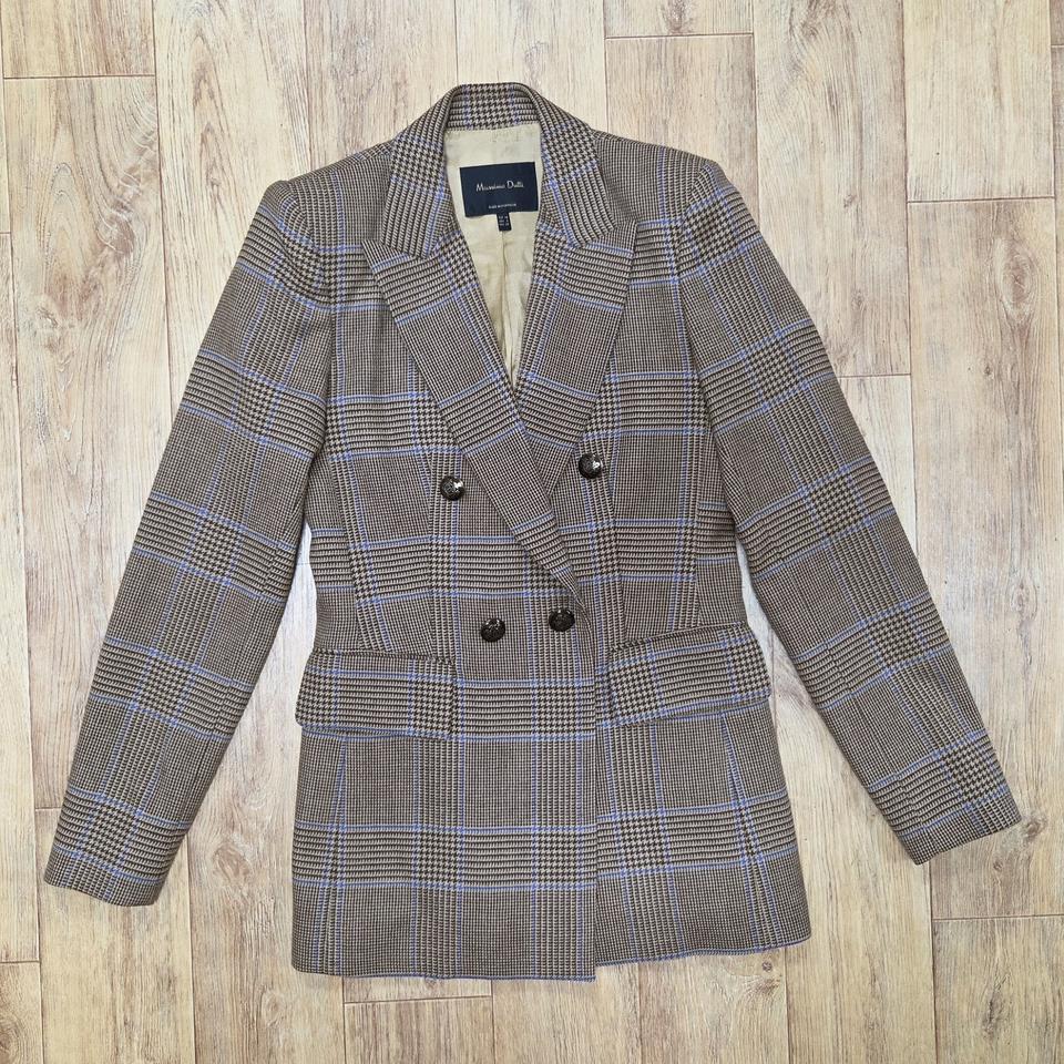 마시모두띠(Massimo Dutti) 체크 울자켓 55