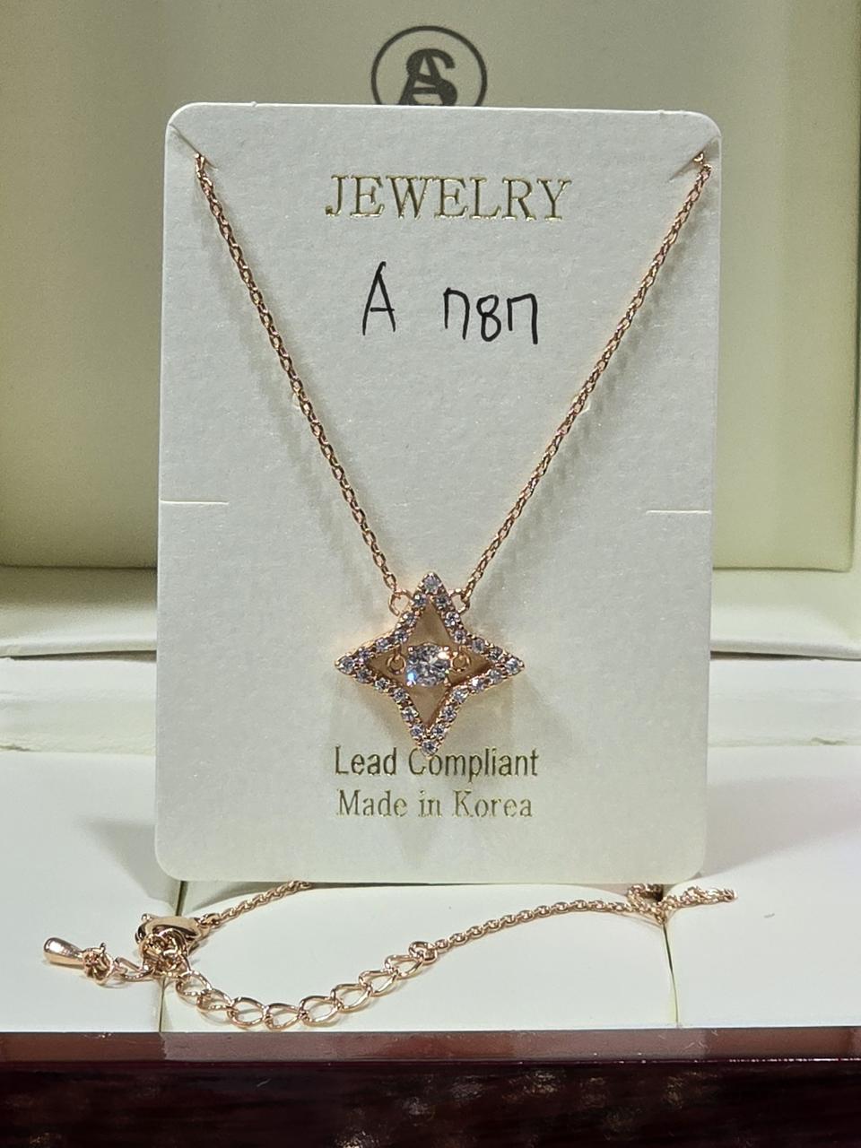 큐빅셋팅 핸드메이드 목걸이