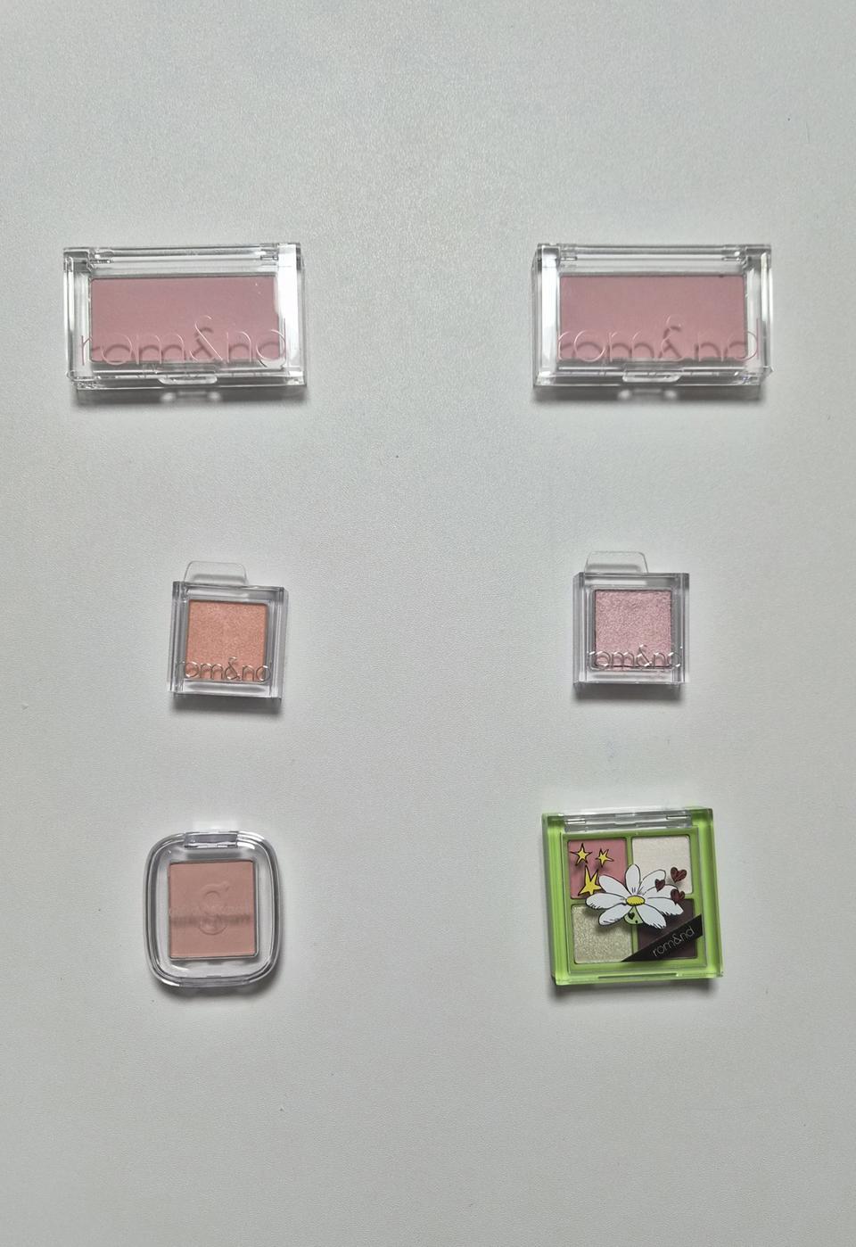롬앤 치크 블러쉬 섀도우 팔레트 컬러그램 큐브 섀도우 미니 블러셔