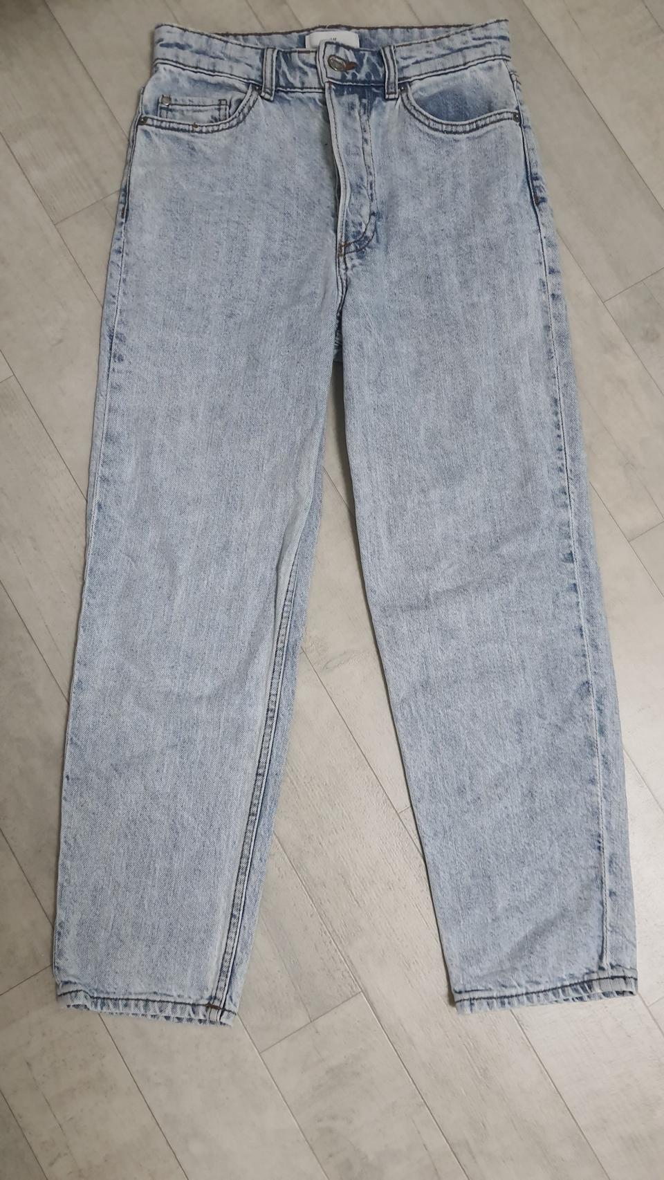 H&M 연청 맘핏 데님 팬츠 EUR 34사이즈