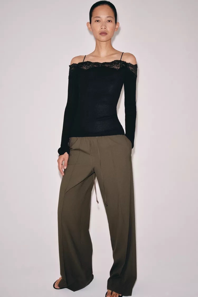 zara 자라 ZW 컬렉션 루즈 파자마 팬츠 새상품