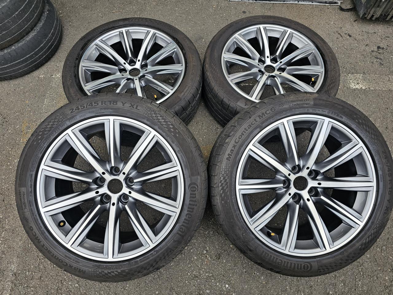 BMW G30 5시리즈 18인치 럭셔리 건메탈 무기스 휠타이어셋  판매