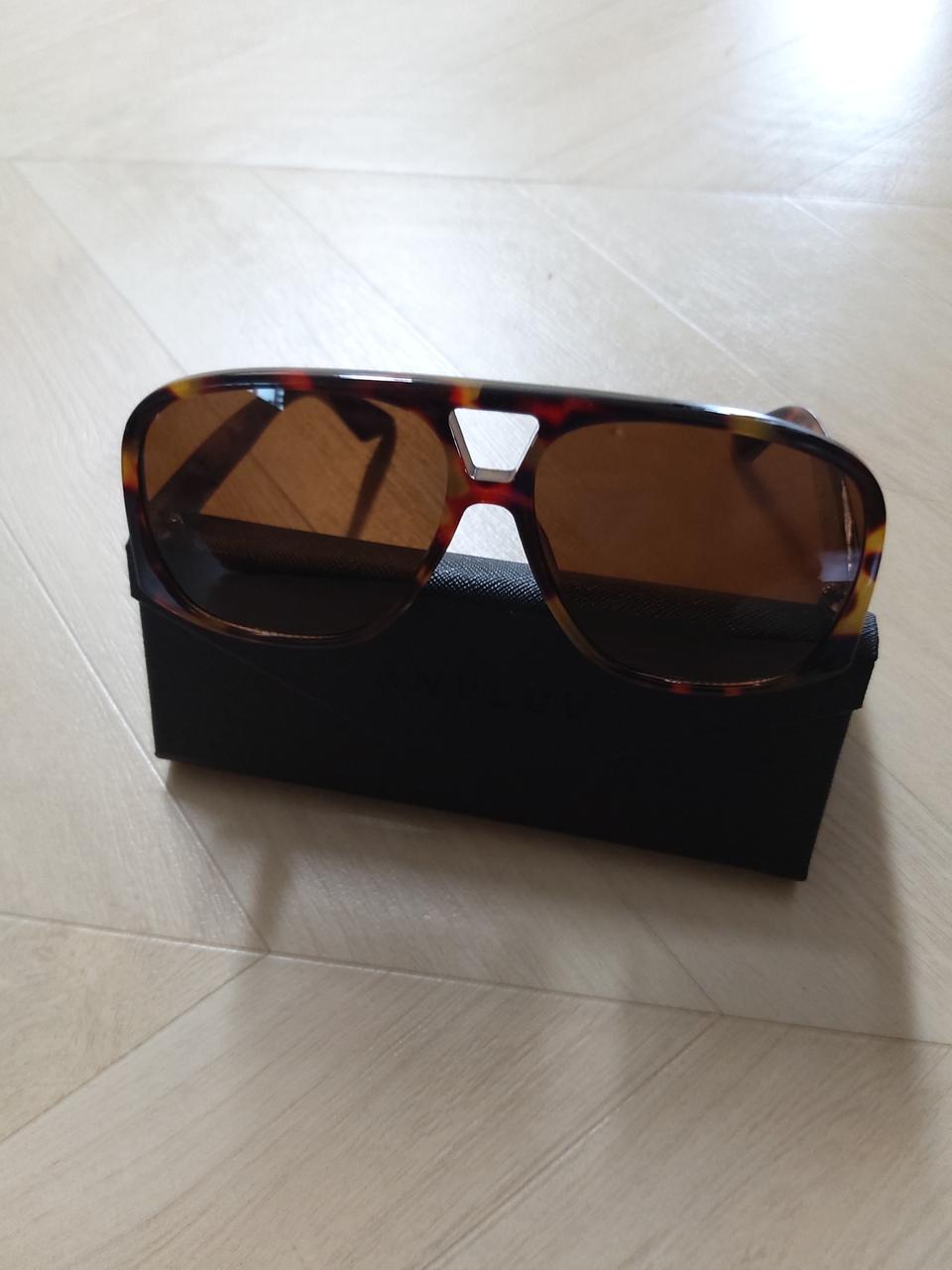 YSL 생 로랑 호피 패턴 브라운 선글라스