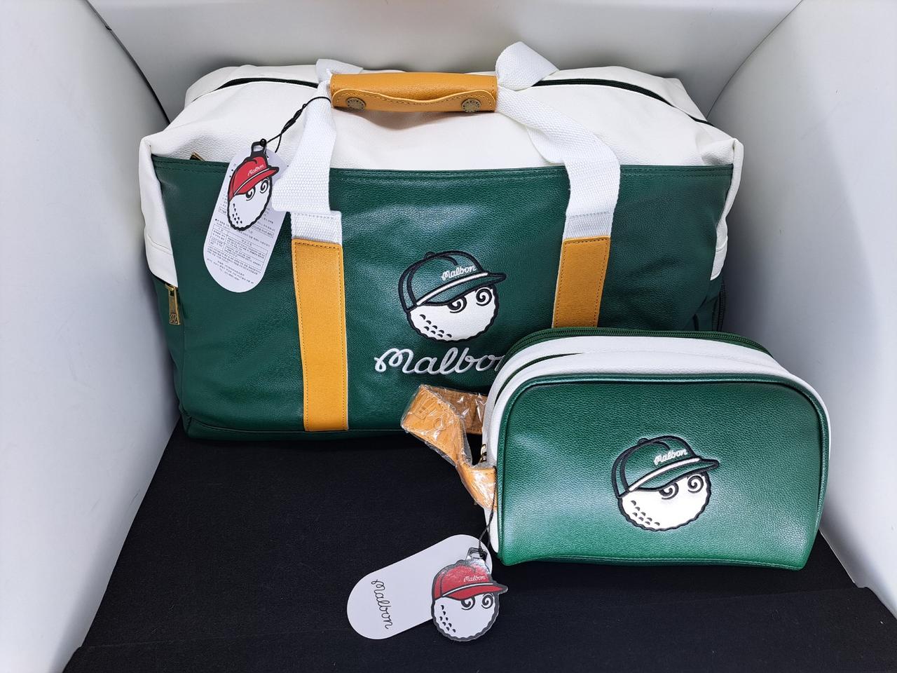 MALBON GOLF 보스톤백+파우치 세트