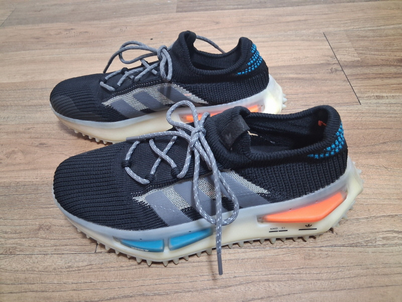 아디다스 NMD S1 코어 블랙 블루 오렌지 250 (FZ5706)