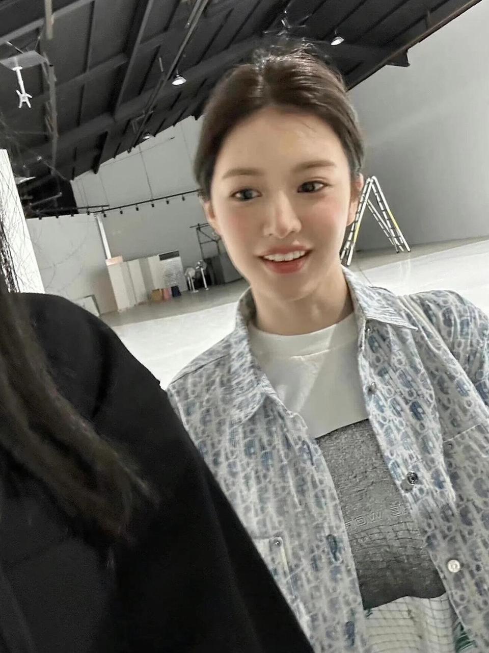 디올 Oblique Kasuri 올오버 프린트 자카드 데님 셔츠