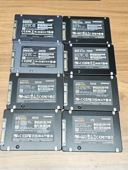 브랜드 다양한 고용량 고급형 SSD 팝니다.