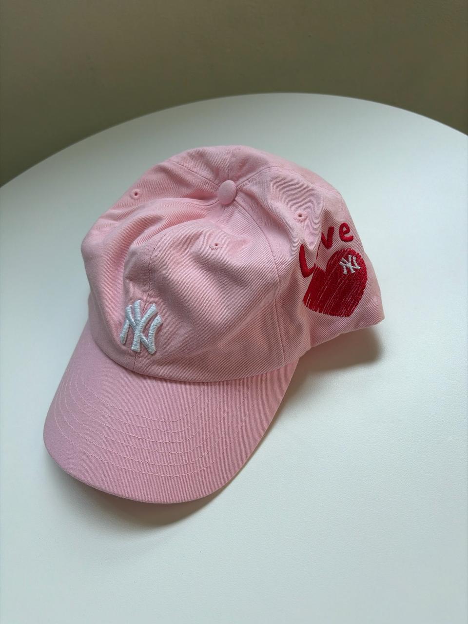MLB 뉴욕 양키스 핑크 볼캡