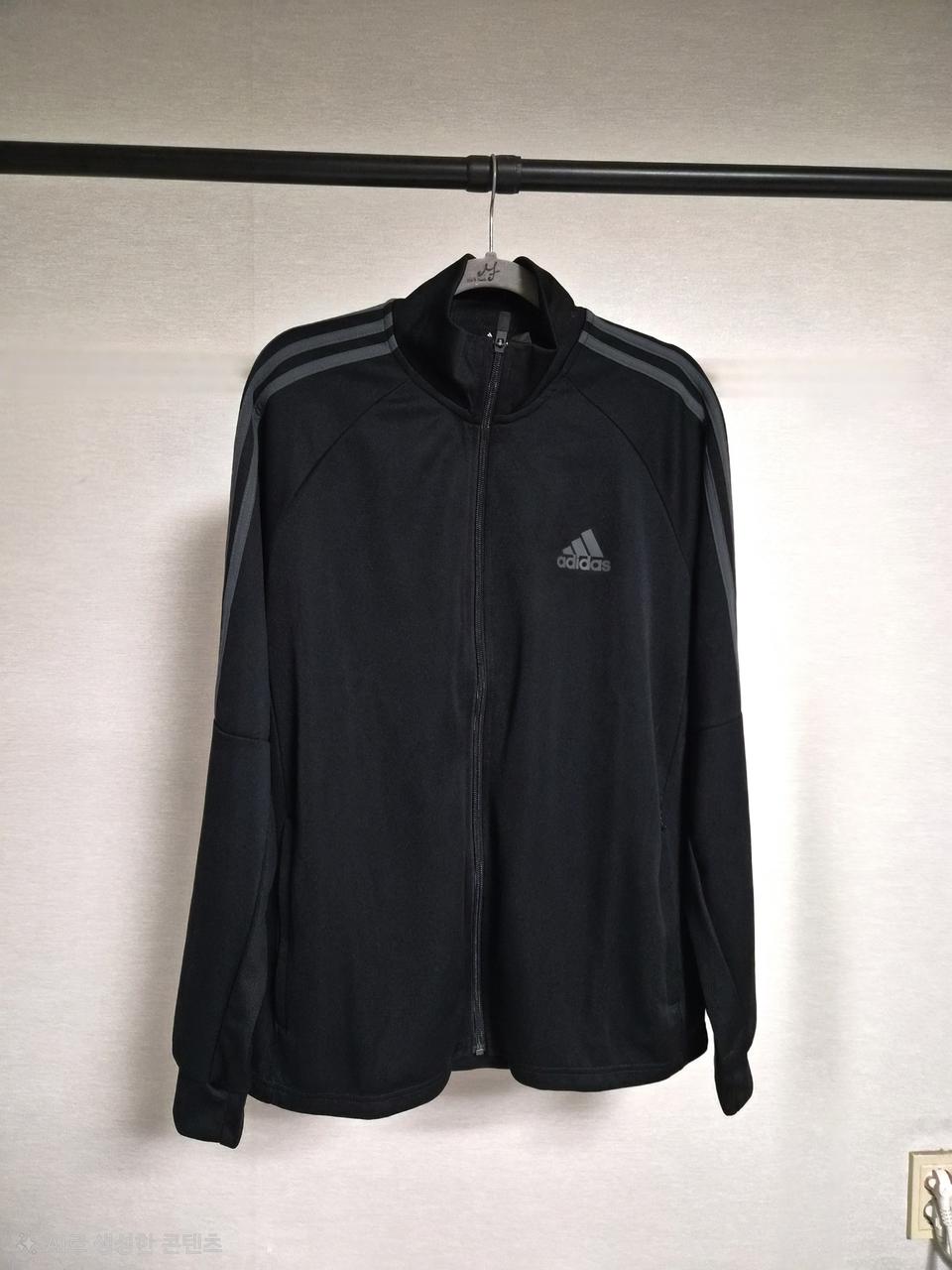 아디다스 삼선 트랙탑 져지 블랙 2XL