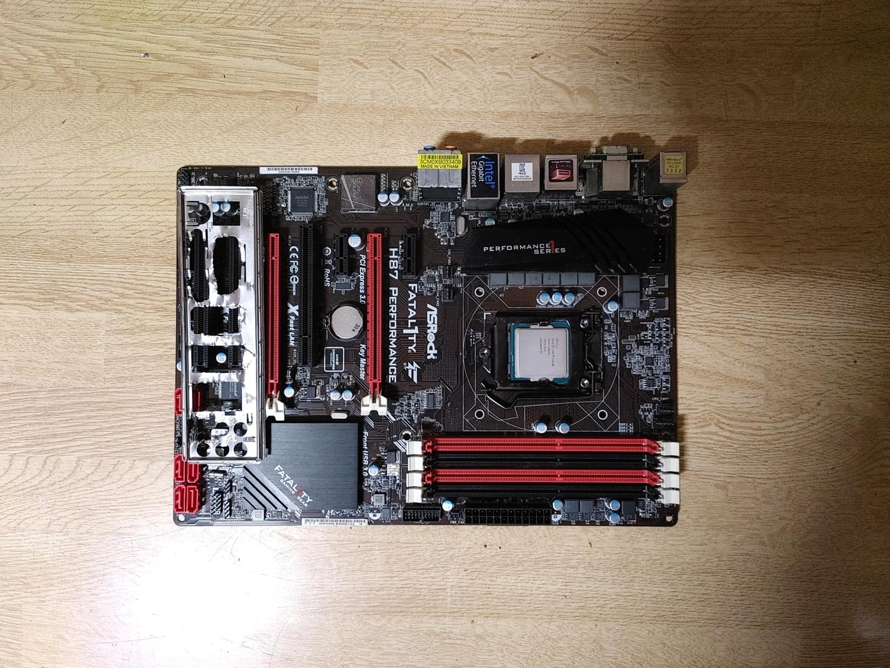 컴퓨터 ASROCK H87 4세대 메인보드+CPU i3 4160 세트