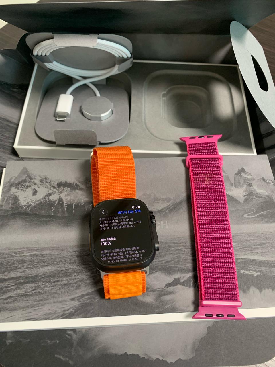 애플워치 울트라3 49mm 블랙 애플케어플러스 S급