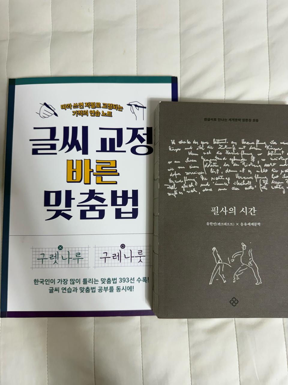 (일괄) 글씨교정 바른 맞춤법 + 필사의 시간 책