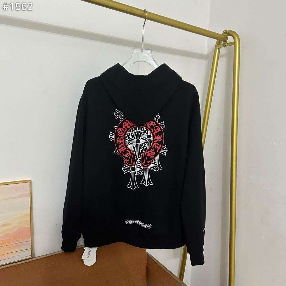 (새상품) 크롬하츠 1562 레드 홀스슈 세메터리 후드집업 무료배송