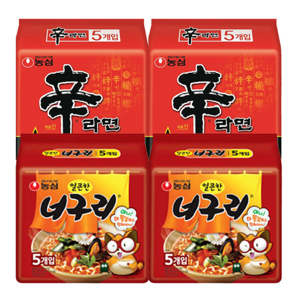 농심 신라면 10개+너구리 10개 총 20개