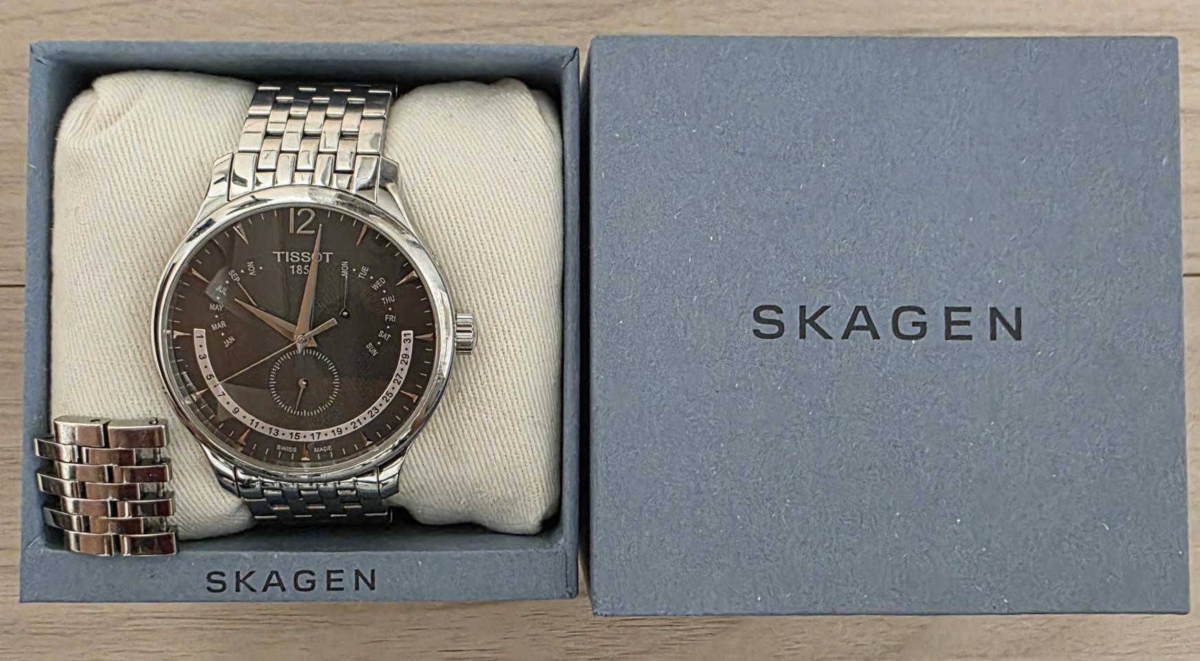 티쏘 (TISSOT) 퍼페츄얼 트레디션 T063.637.11.A 시계+추
