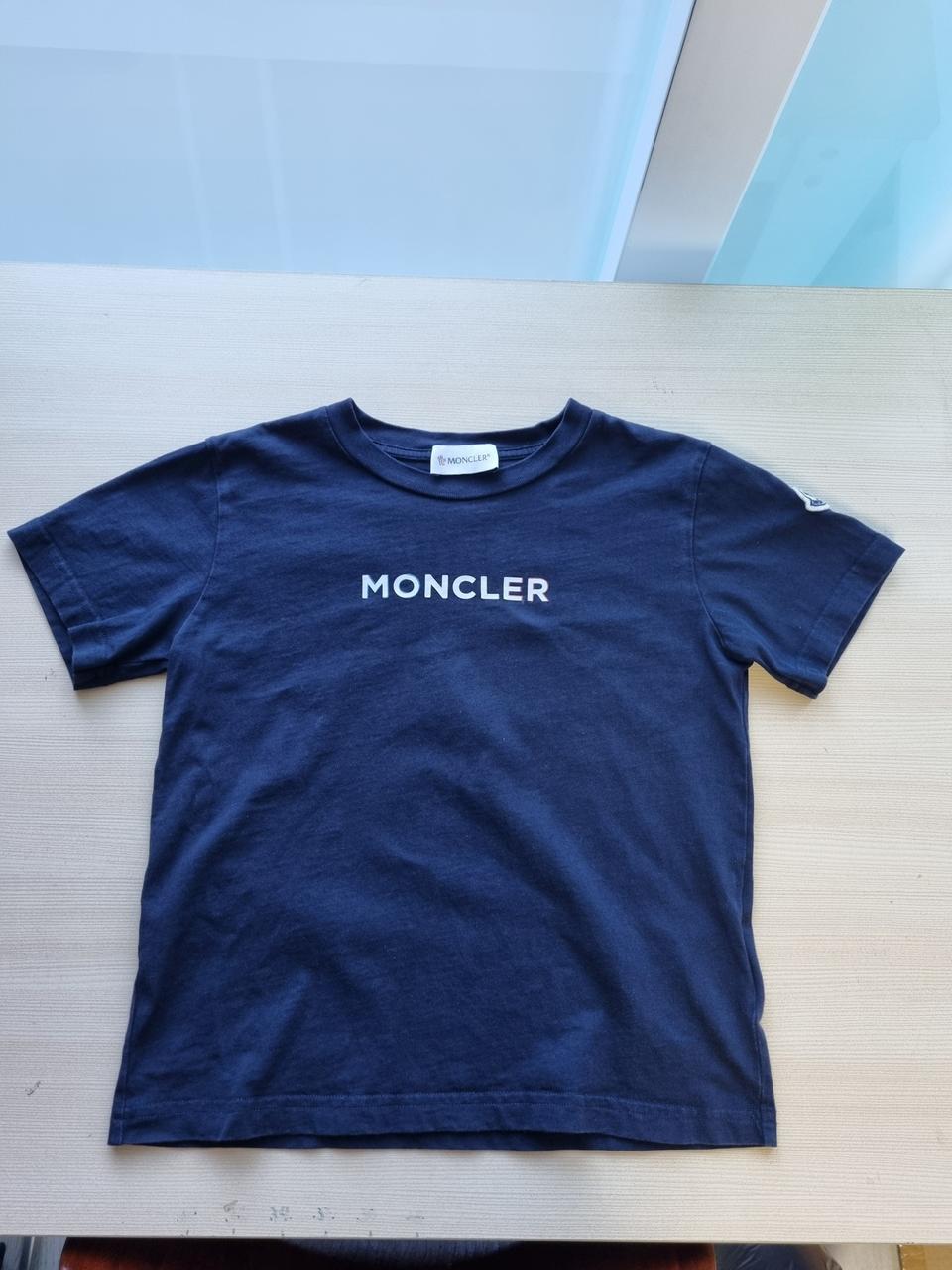 [8a/정품] 몽클레어 키즈 와펜 반팔 네이비