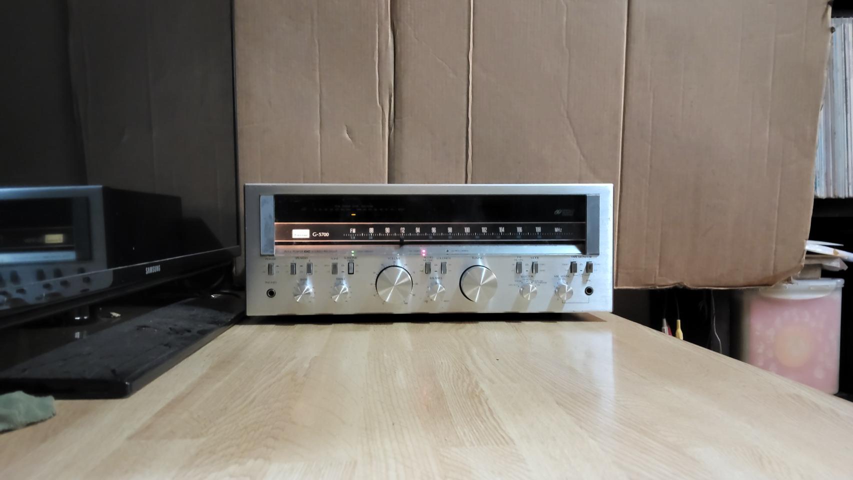 산수이 SANSUI G-5700 리시버(오디오 앰프 스피커 CD LP
