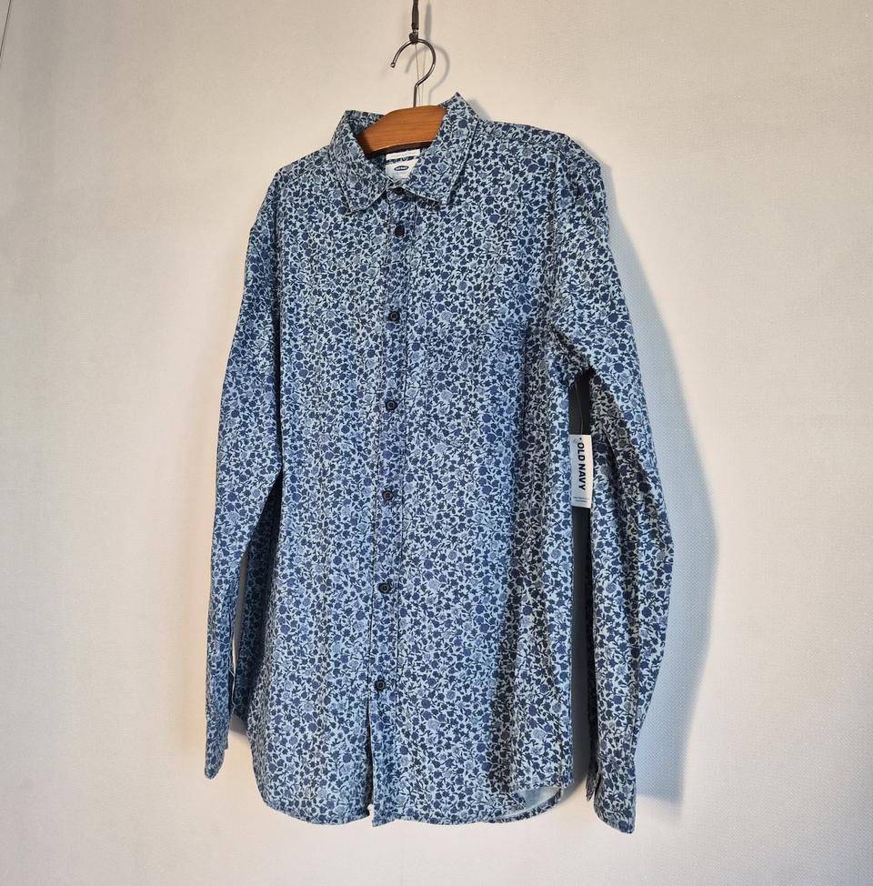 [새상품/US M] 블루플라워 OLD NAVY 셔츠 / 올드네이비
