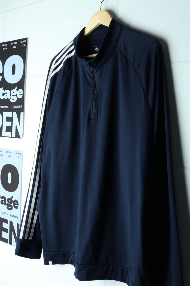(XL-3XL) 아디다스 집업져지 트랙탑 반집업 하프 기모-H38746