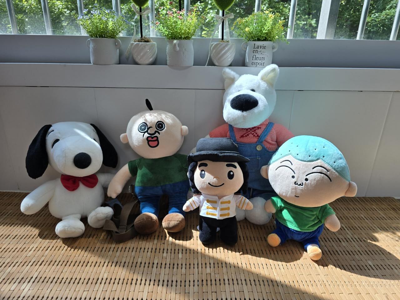 예쁜 새인형 5점