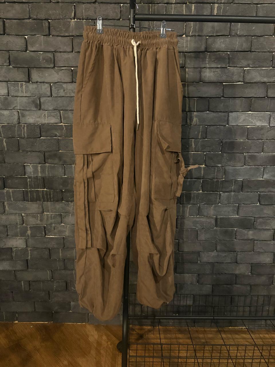 [중고/free] 남자 브라운 카고바지(루즈핏)