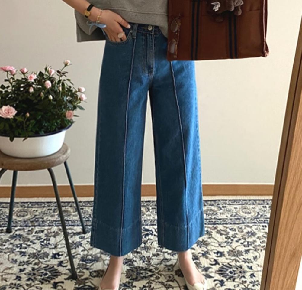 로즈베이 스티치 레직기 큐롯데님 중청 M사이즈