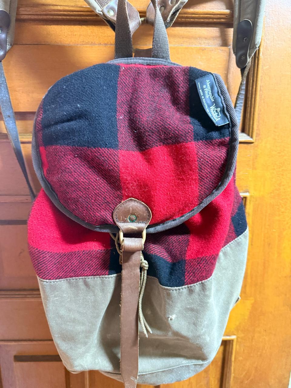 Woolrich Abercrombie & Fitch 체크 백팩