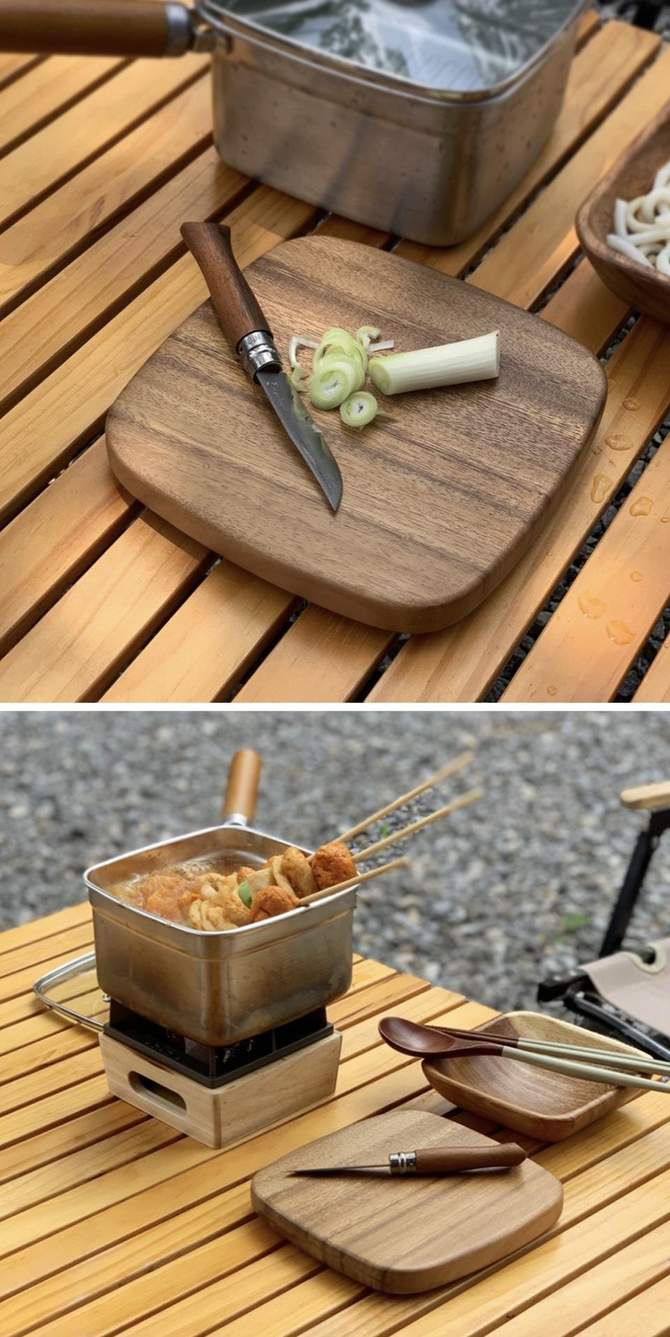 너무 이쁜 감성 아카시아 우드 정사각 도마