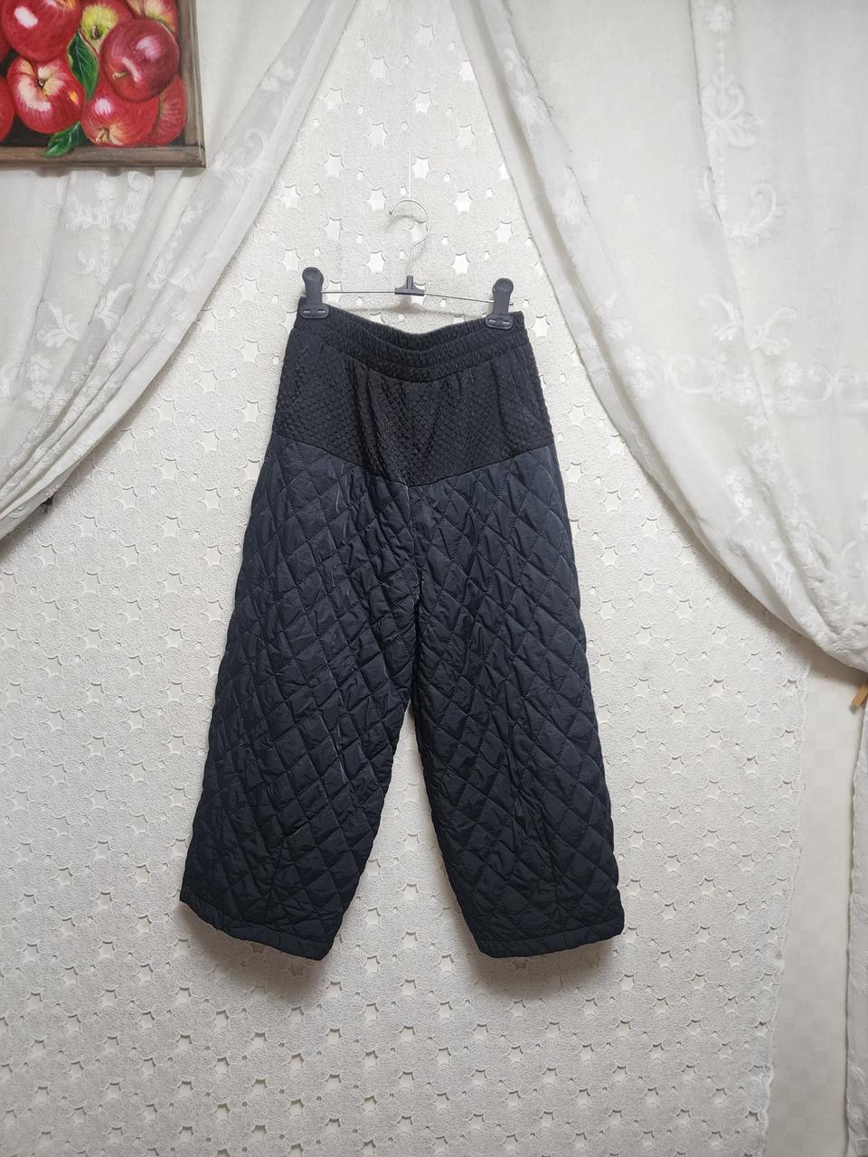 블랙 패딩바지 와이드팬츠 여성77