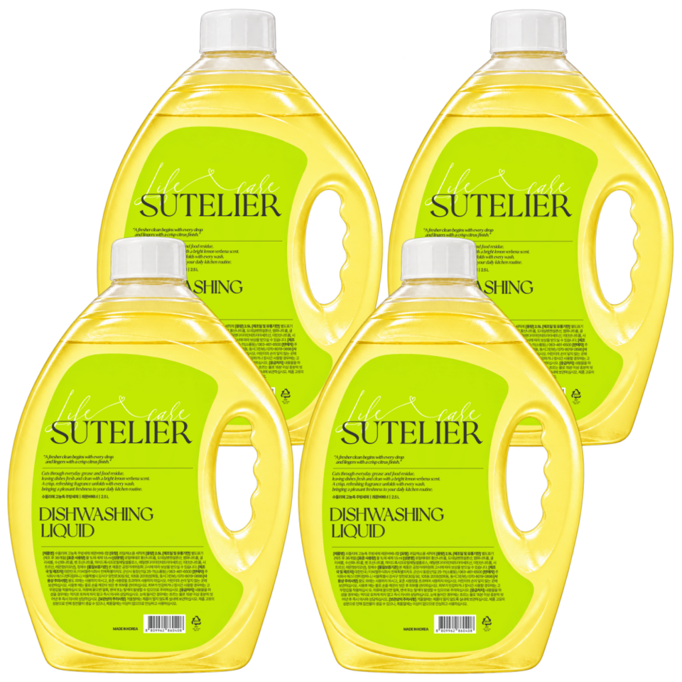주방세제 2.5L 4개 레몬 버베너향