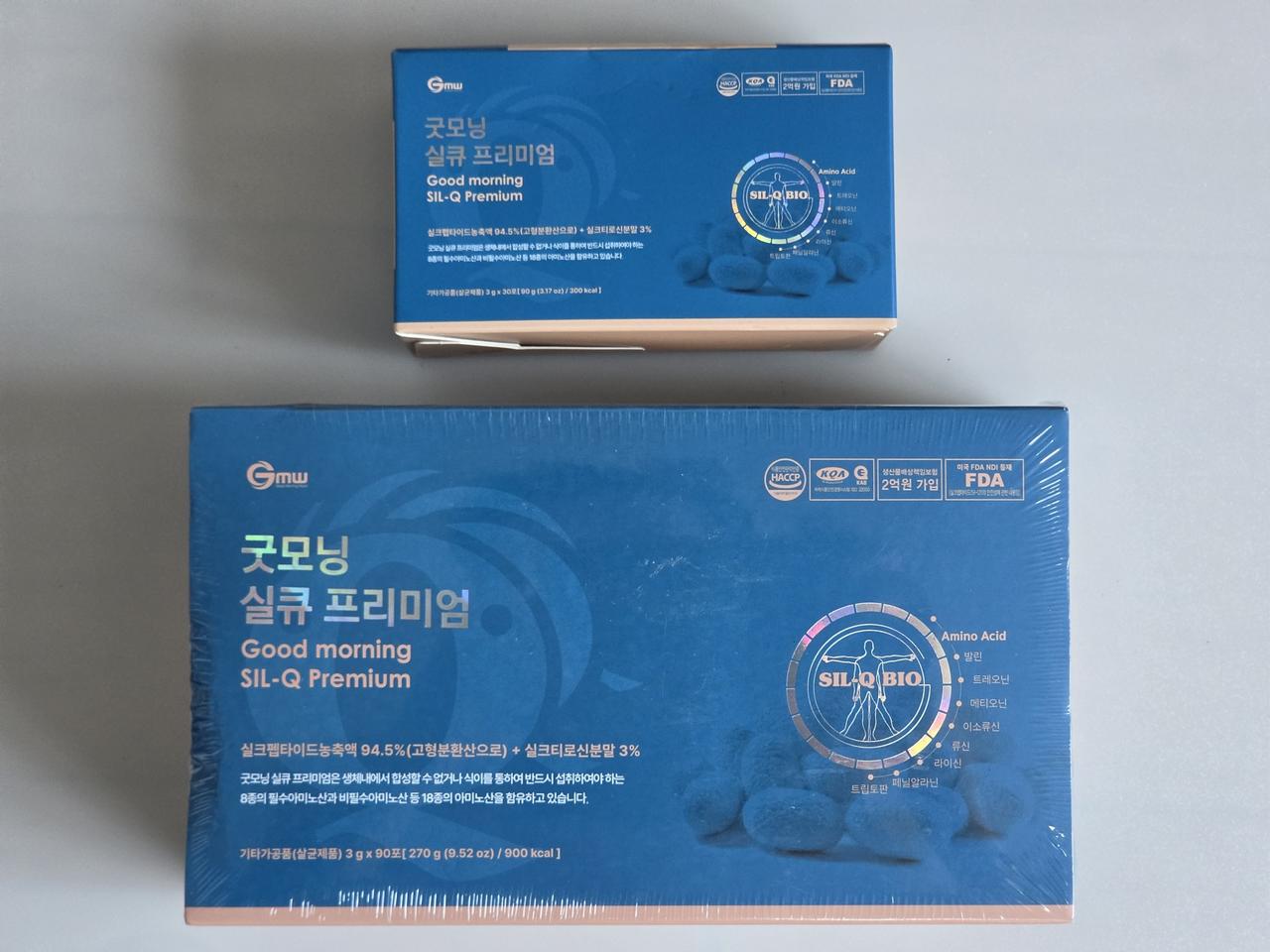 굿모닝 실큐 프리미엄 실크 단백질 실크 아미노산 120포
