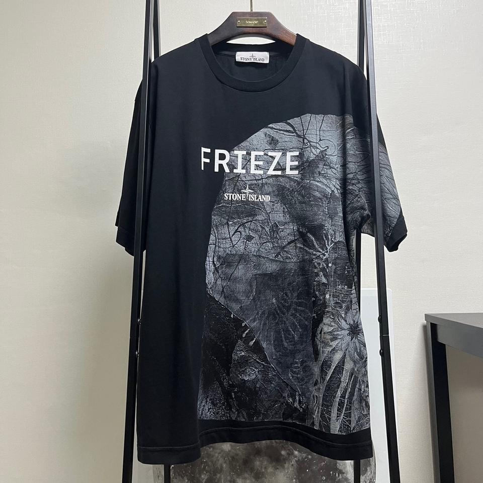 정품 M) 25SS 스톤아일랜드 X 프리즈 한정판 티셔츠
