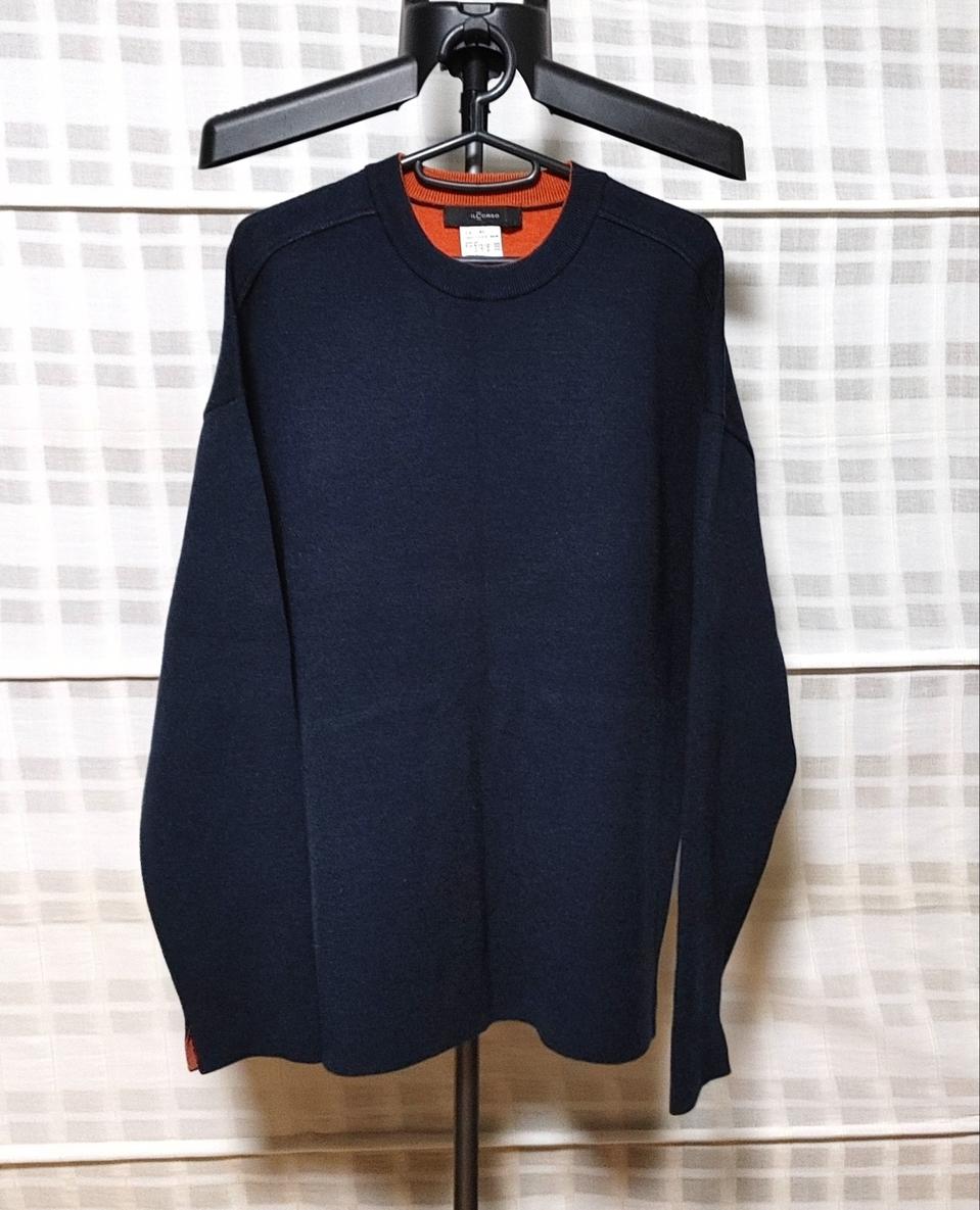 (LF ILCORSO) 일꼬르소 네이비 오버핏 니트 95