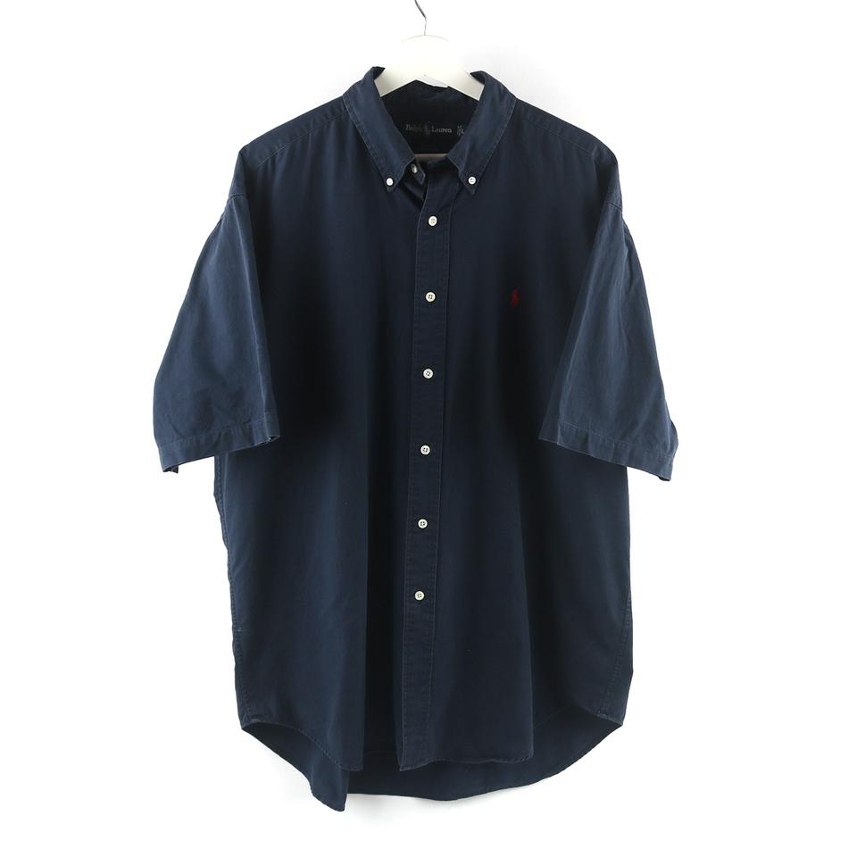 3XL 폴로 랄프로렌 네이비 클래식 반소매 셔츠 / P005 -307