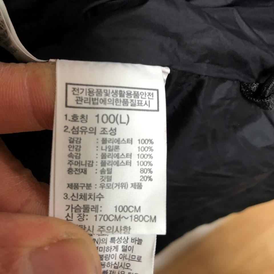 노스페이스 남성 구스 패딩 100L@9918 6